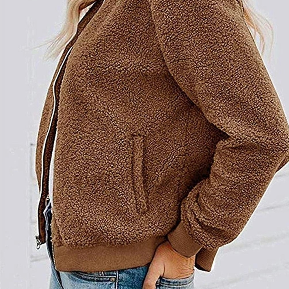 Sherpa Fleece Bomber Jacket